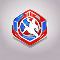 Logo of the Russian Mixed Martial Arts Federation in New Year's style